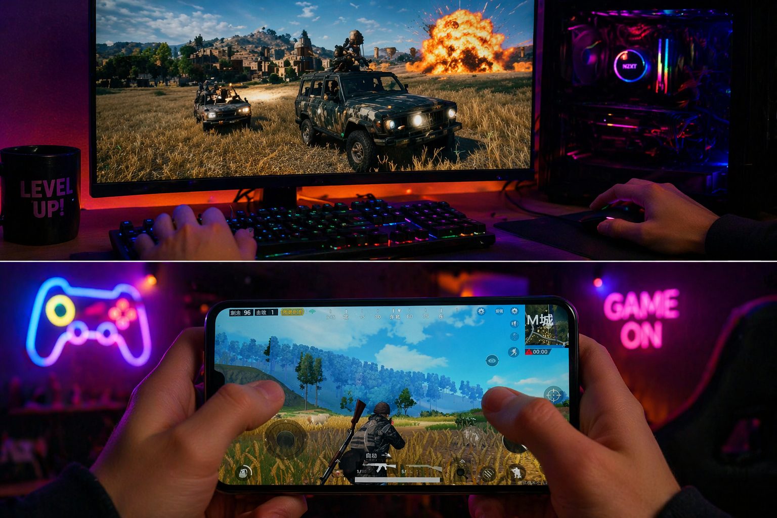 PUBG мобильная и пк версия