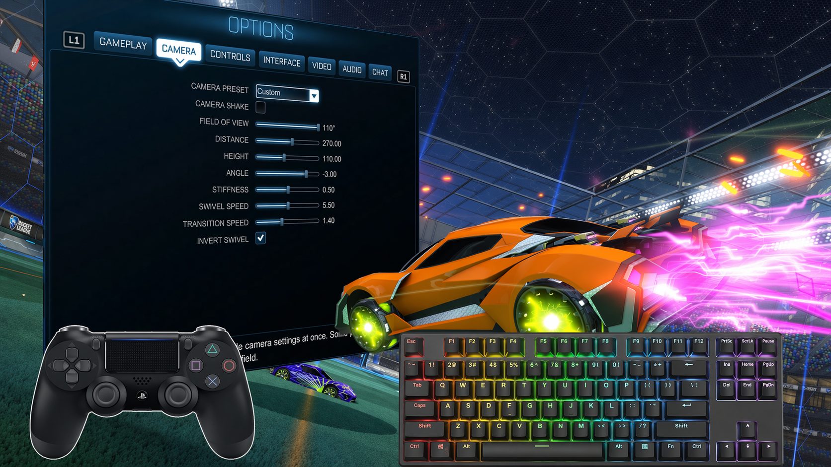 Rocket League управление